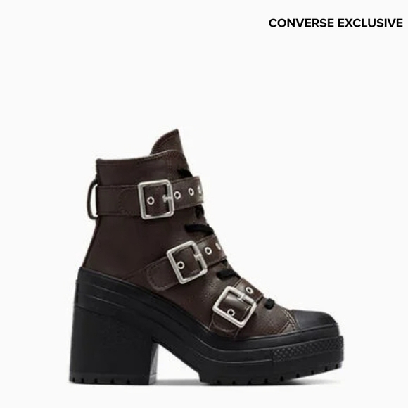 CONVERSE Chuck 70 De Luxe Heel Leather & Buckles High Top, Platform A12209C NEW! - Picture 7 of 16